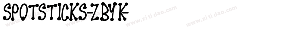 Spotsticks-ZByK字体转换