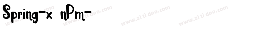 Spring-x3nPm字体转换