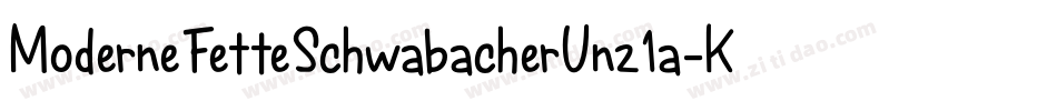 ModerneFetteSchwabacherUnz1a-KOje字体转换