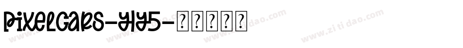 PixelCars-y1y5字体转换