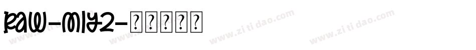 Raw-m1y2字体转换