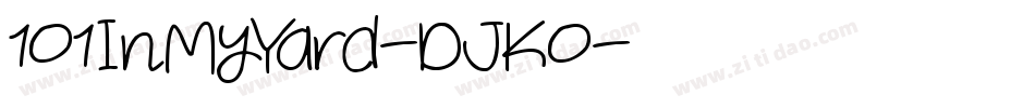 101InMyYard-DJK0字体转换