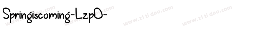 Springiscoming-LzpD字体转换