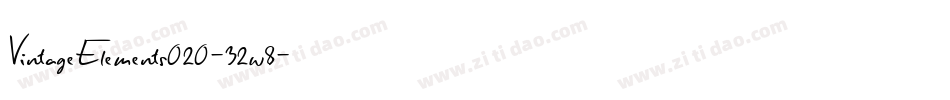 VintageElements020-32w8字体转换
