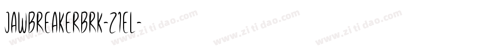 JawbreakerBrk-z1EL字体转换