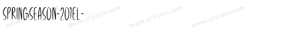 SpringSeason-2O1el字体转换