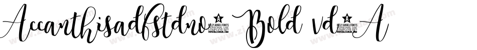 Accanthisadfstdno3Bold-vd4A字体转换