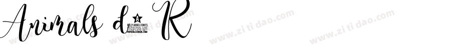 Animals-d5R字体转换