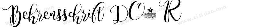 Behrensschrift-DO5R字体转换