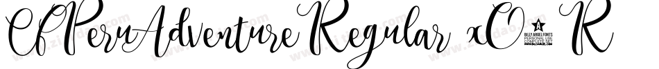 CfPeruAdventureRegular-xO5R字体转换