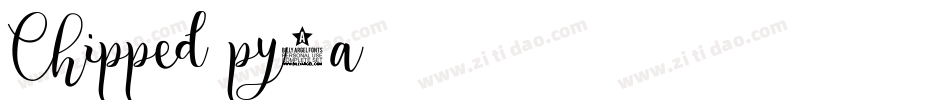 Chipped-py4a字体转换