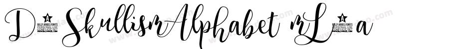 D3SkullismAlphabet-mL4a字体转换