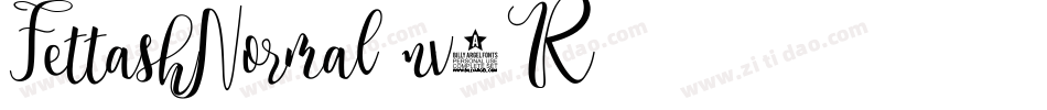 FettashNormal-nv5R字体转换