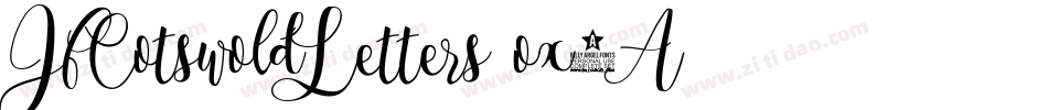 JfCotswoldLetters-ox4A字体转换