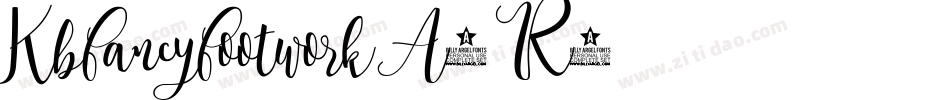 Kbfancyfootwork-A5R6字体转换