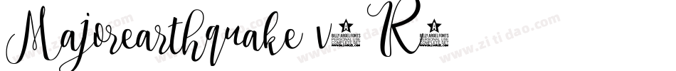Majorearthquake-v5R4字体转换