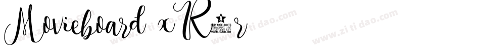 Movieboard-xR5r字体转换 Movieboard-xR5r字体转换