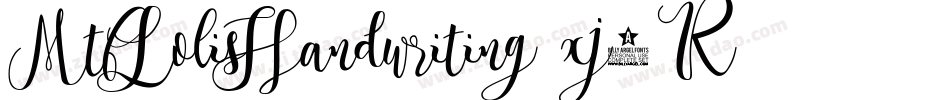 MtfLolisHandwriting-xj5R字体转换