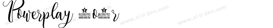 Powerplay-0o5r字体转换