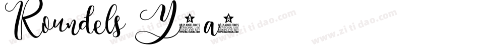Roundels-Y4a2字体转换