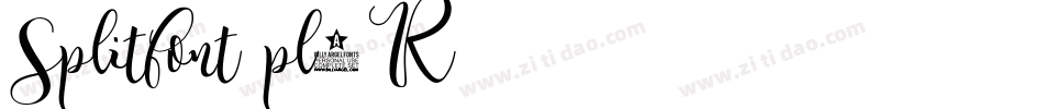 Splitfont-pl5R字体转换