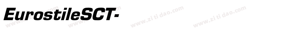EurostileSCT字体转换