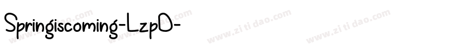 Springiscoming-LzpD字体转换