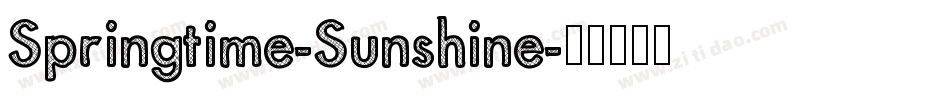 Springtime-Sunshine字体转换