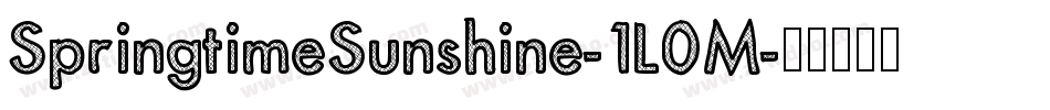 SpringtimeSunshine-1L0M字体转换