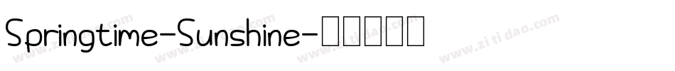 Springtime-Sunshine字体转换