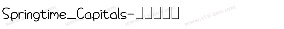 Springtime_Capitals字体转换