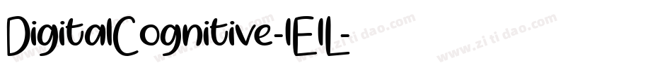 DigitalCognitive-1E1L字体转换