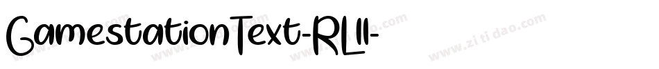 GamestationText-RL1l字体转换