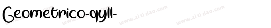 Geometrico-qy1l字体转换