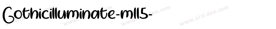 Gothicilluminate-m1l5字体转换