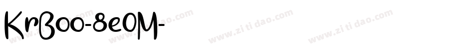 KrBoo-8e0M字体转换