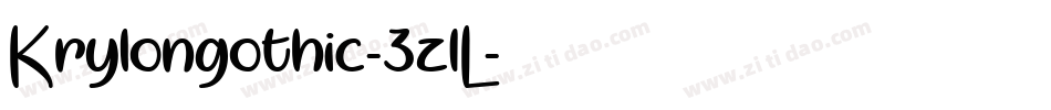 Krylongothic-3z1L字体转换 Krylongothic-3z1L字体转换