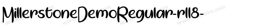 MillerstoneDemoRegular-r1l8字体转换