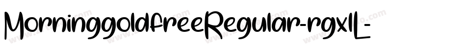 MorninggoldfreeRegular-rgx1L字体转换