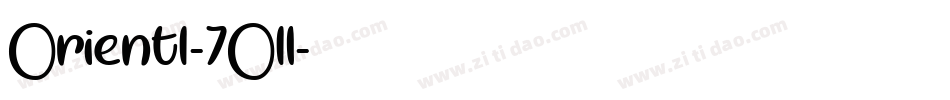Orient1-7O1l字体转换