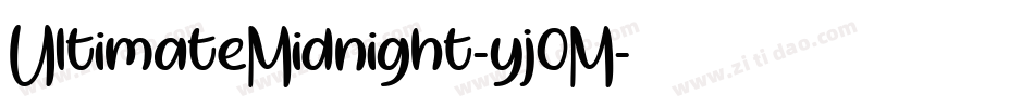 UltimateMidnight-yj0M字体转换
