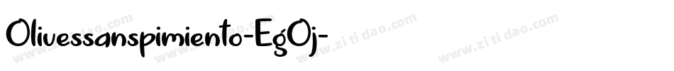Olivessanspimiento-EgOj字体转换