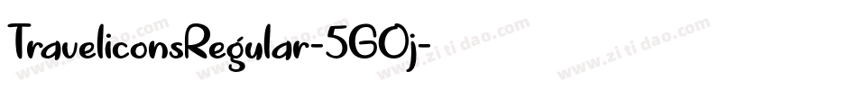 TraveliconsRegular-5GOj字体转换