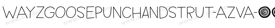 WayzgoosePunchAndStrut-aZva字体转换