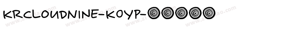 KrCloudNine-K0Yp字体转换
