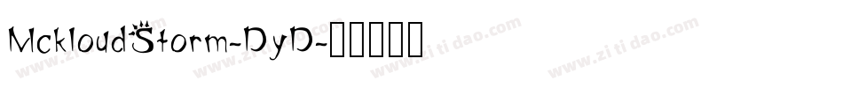 MckloudStorm-DyD字体转换