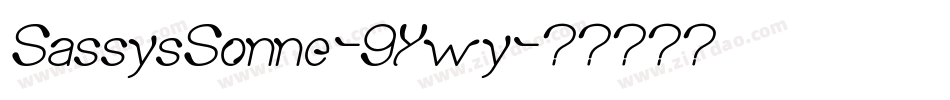 SassysSonne-9Ywy字体转换