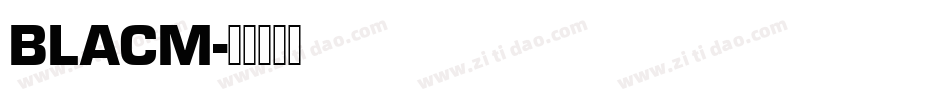 BLACM字体转换
