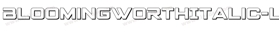 BloomingworthItalic-l7vX字体转换