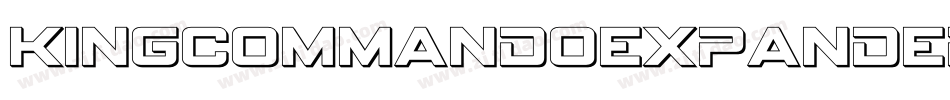 KingCommandoExpandedItalic-J3D7字体转换